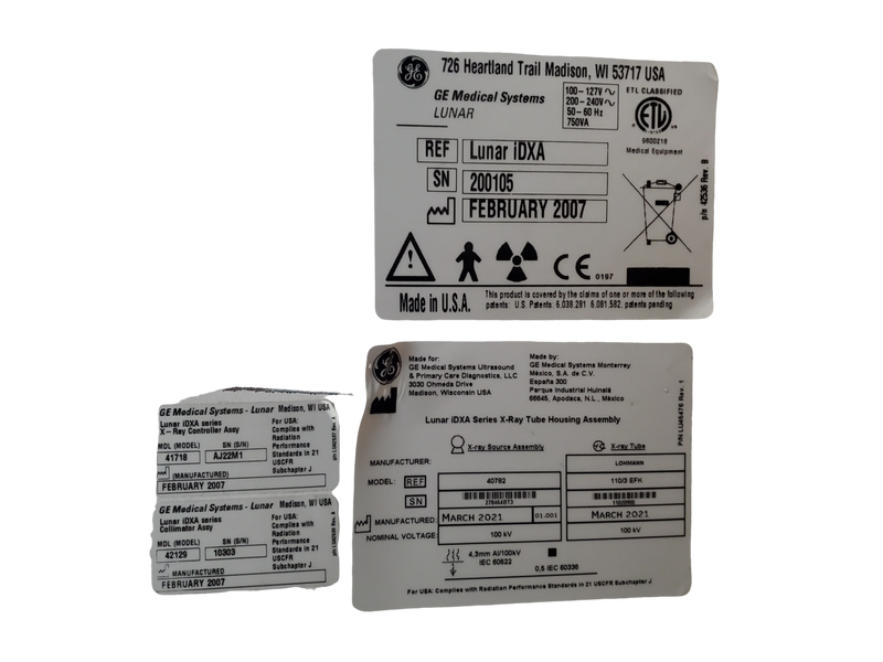 GE Lunar iDXA 2007 with 2021 tube - Encore v17 Bone Densitometer