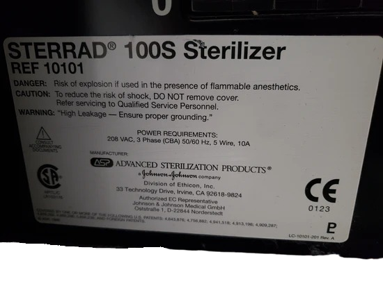 Johnson & Johnson ASP Sterrad 100S Plasma Sterilyzer 2002 Updated Refurbished