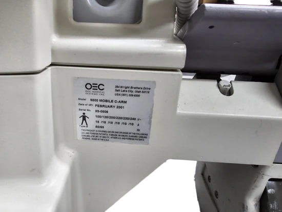 GE OEC 9800 Plus C-ARM Orthopedics YEAR 2001